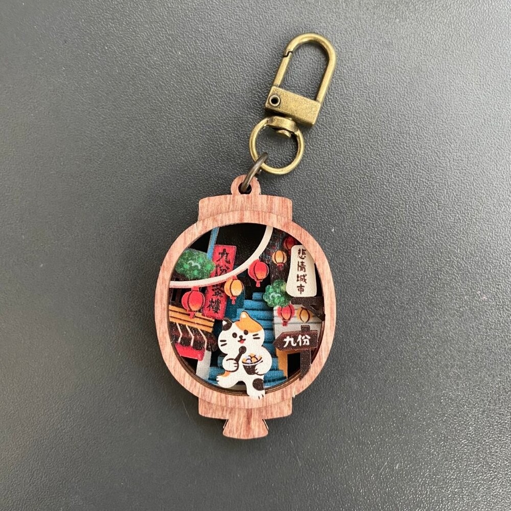 微風景鑰匙圈 立體木製鑰匙圈 造型鑰匙圈 紀念品 送禮自用 遊木時光 TR台灣鐵道-規格圖6