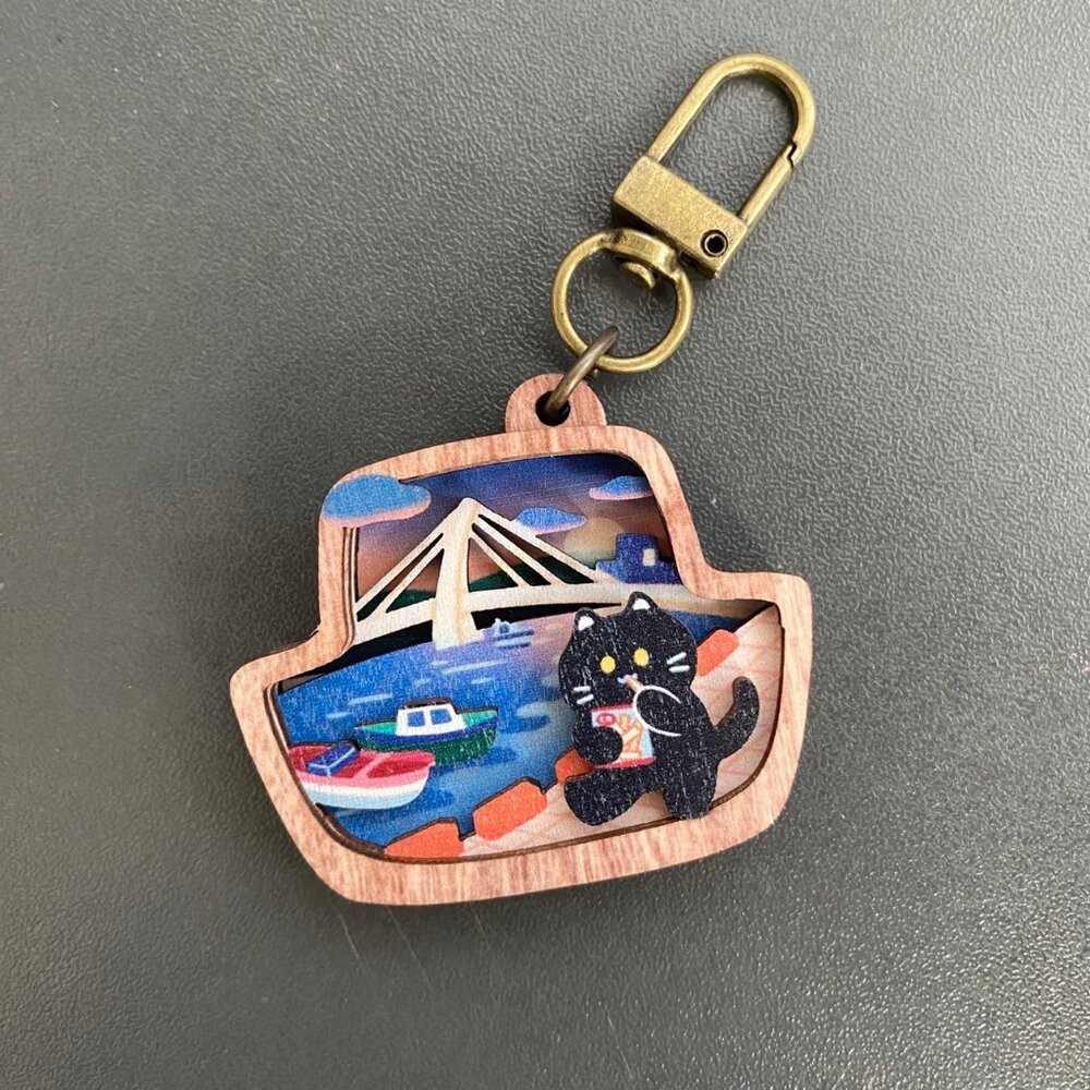 微風景鑰匙圈 立體木製鑰匙圈 造型鑰匙圈 紀念品 送禮自用 遊木時光 TR台灣鐵道-規格圖6