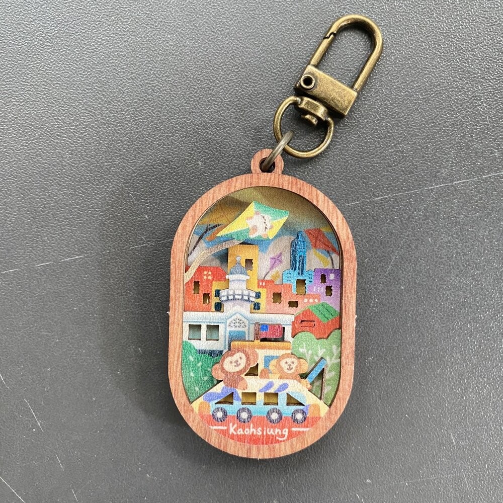 微風景鑰匙圈 立體木製鑰匙圈 造型鑰匙圈 紀念品 送禮自用 遊木時光 TR台灣鐵道-規格圖6