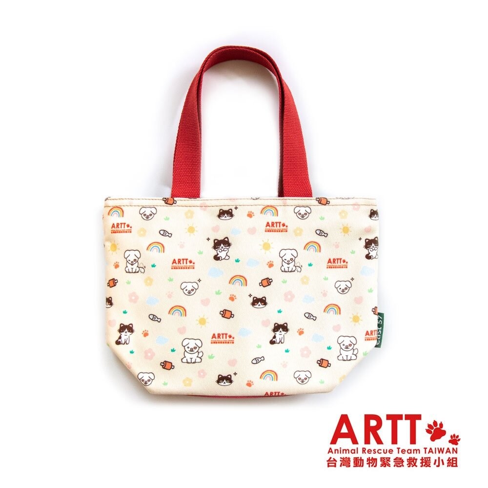 ARTT Emma小牛 手提帆布包(小) 手提斜背兩用 MIT台灣製造 台灣動物緊急救援小組公益義賣 TR台灣鐵道-規格圖2