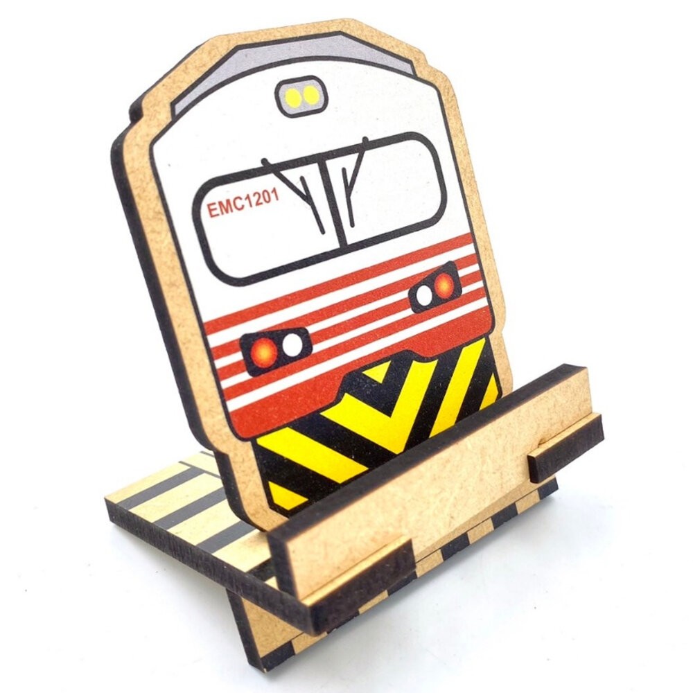 台灣火車木質手機架 名片座 便條紙座 辦公室收銀台實用小物 TR台灣鐵道-規格圖3