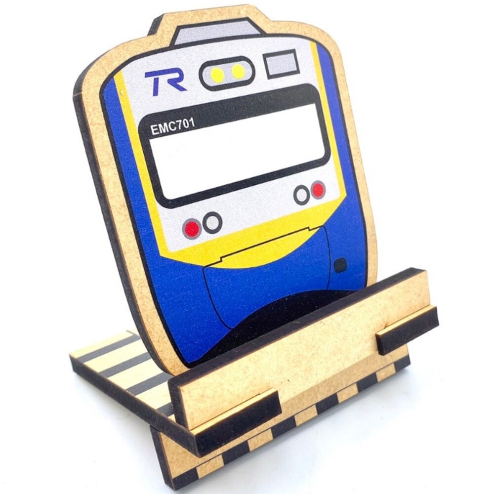 台灣火車木質手機架 名片座 便條紙座 辦公室收銀台實用小物 TR台灣鐵道-規格圖3