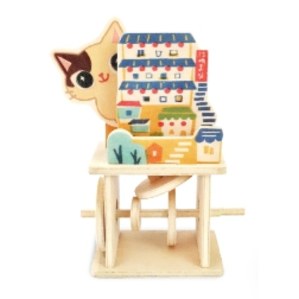 木作小劇場 木作模型 木質明信片 創意禮物 療癒擺飾 猴子設計 TR台灣鐵道-規格圖5