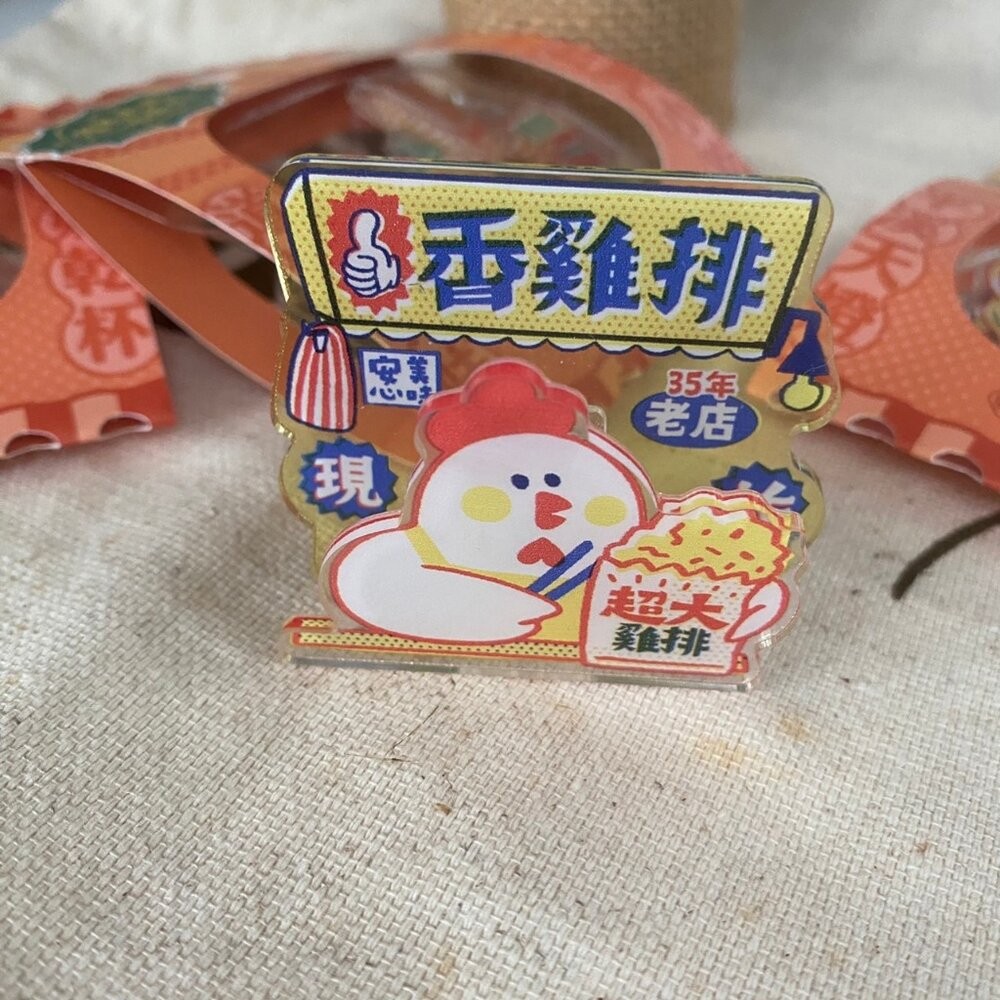 寶島走跳磁鐵夾 萬用磁鐵夾  壓克力夾子 台灣觀光紀念品磁鐵夾 猴子設計 TR台灣鐵道-細節圖4