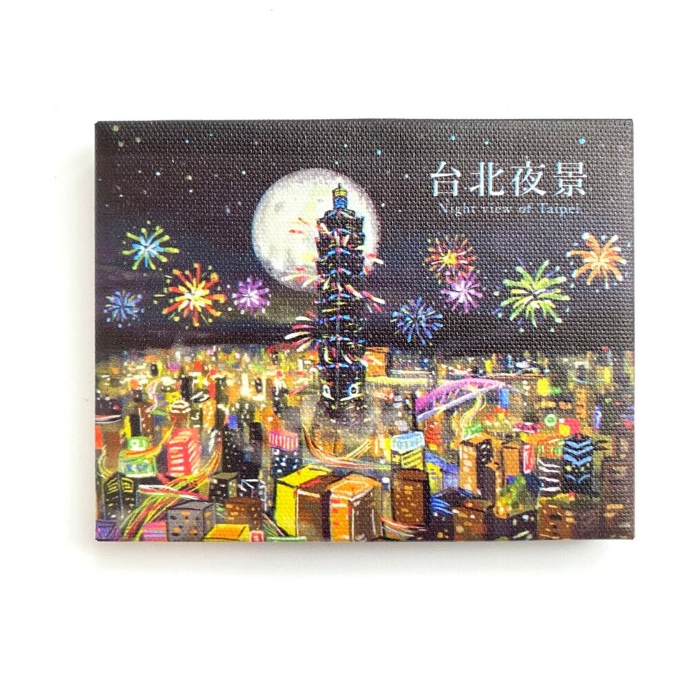 油畫布冰箱貼 裝飾冰箱貼 畫布磁鐵 插圖冰箱貼 台灣紀念品 新格子 TR台灣鐵道-規格圖3