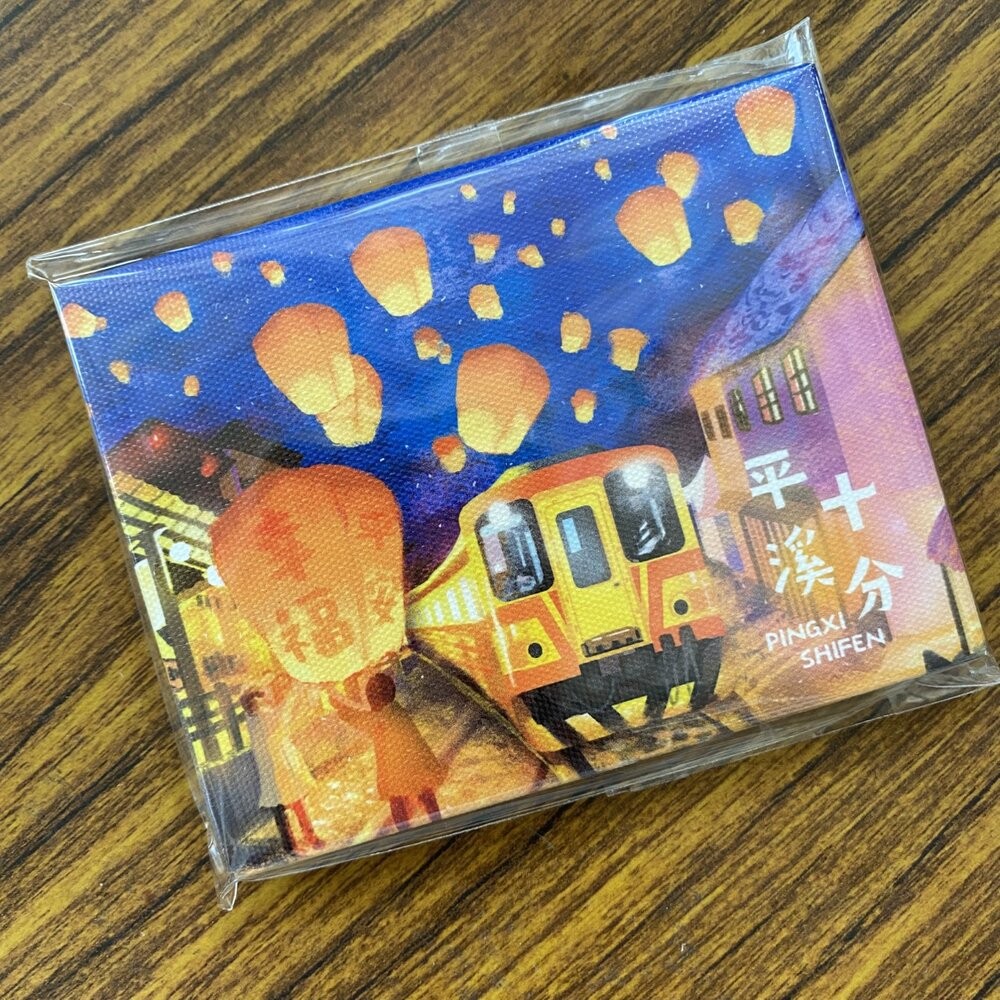 油畫布冰箱貼 裝飾冰箱貼 畫布磁鐵 插圖冰箱貼 台灣紀念品 新格子 TR台灣鐵道-規格圖3
