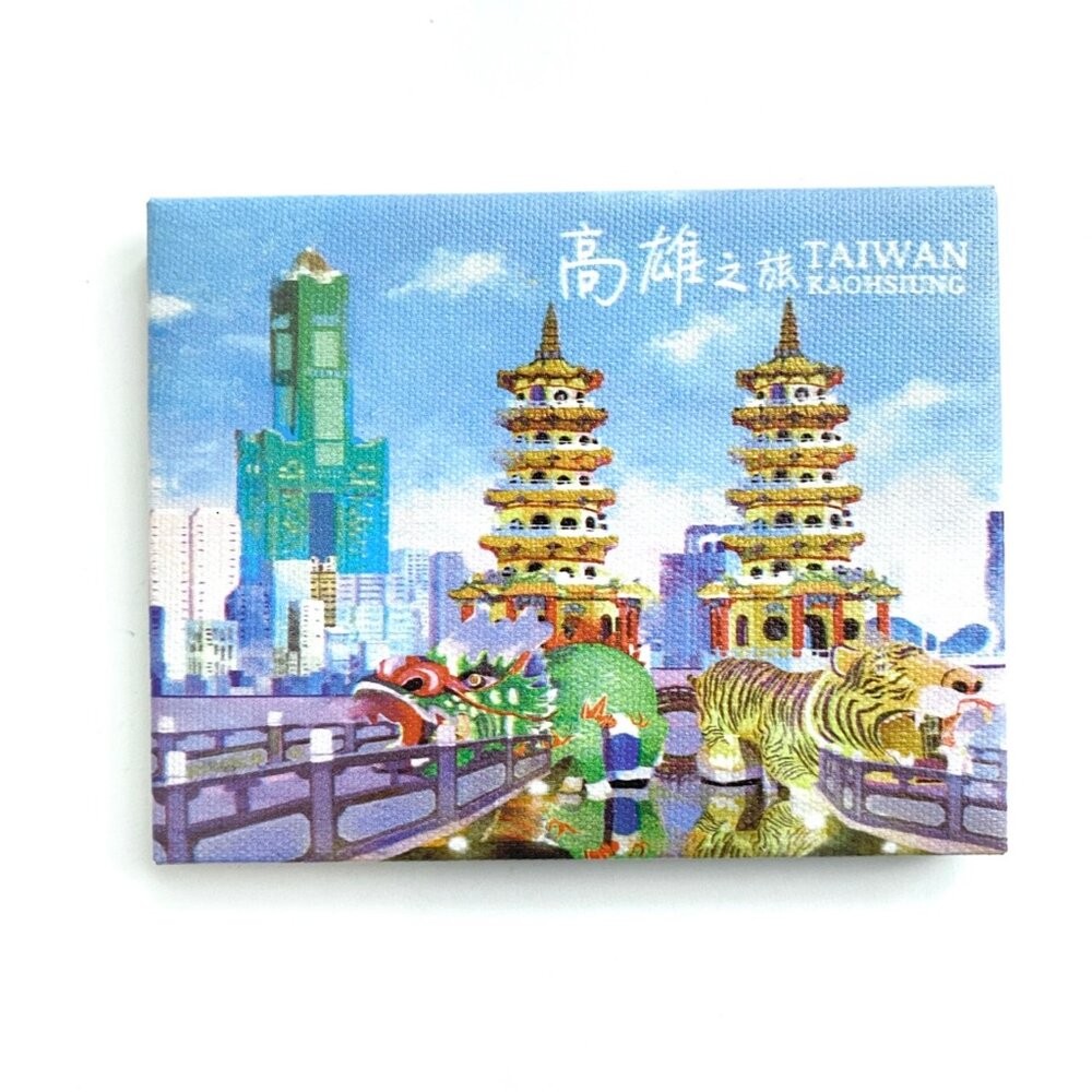 油畫布冰箱貼 裝飾冰箱貼 畫布磁鐵 插圖冰箱貼 台灣紀念品 新格子 TR台灣鐵道-規格圖3