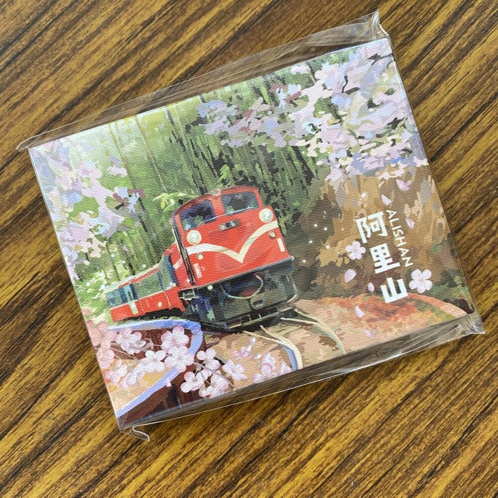 油畫布冰箱貼 裝飾冰箱貼 畫布磁鐵 插圖冰箱貼 台灣紀念品 新格子 TR台灣鐵道-規格圖3