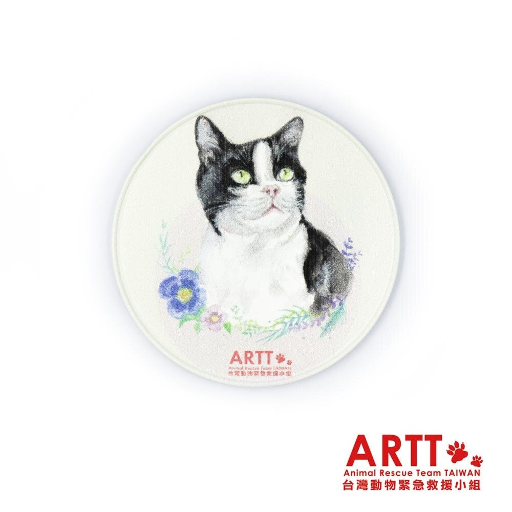 ARTT 手繪風插畫吸鐵杯墊冰箱貼 獨家限量公益義賣品 ARTT台灣動物緊急救援小組官方授權商店 TR台灣鐵道-規格圖4