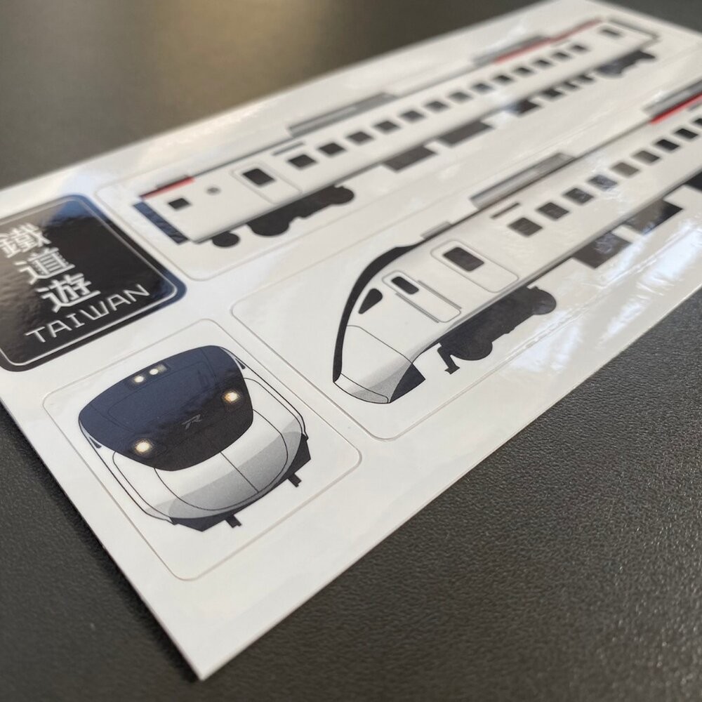 鐵道遊 EMU3000列車貼紙組 藍皮列車貼紙組 防水貼紙 台鐵火車貼紙 集創意 TR台灣鐵道-細節圖2