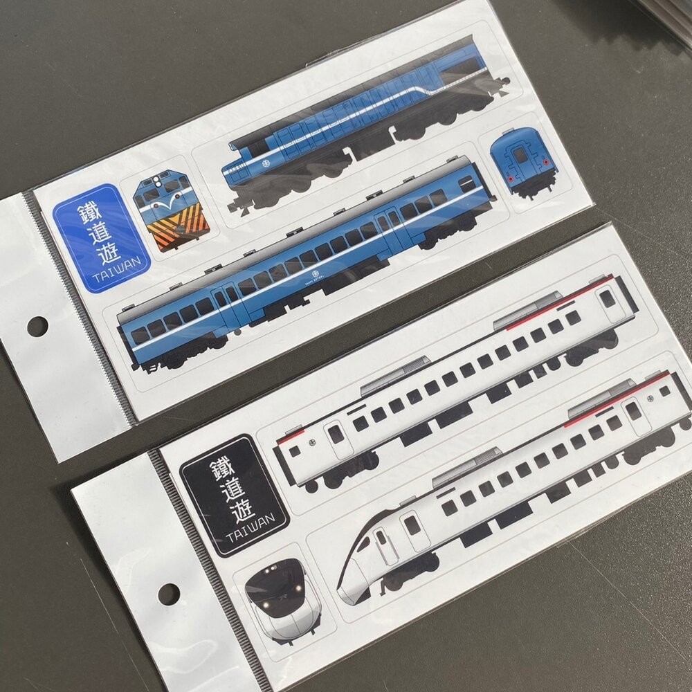 鐵道遊 EMU3000列車貼紙組 藍皮列車貼紙組 防水貼紙 台鐵火車貼紙 集創意 TR台灣鐵道-細節圖4