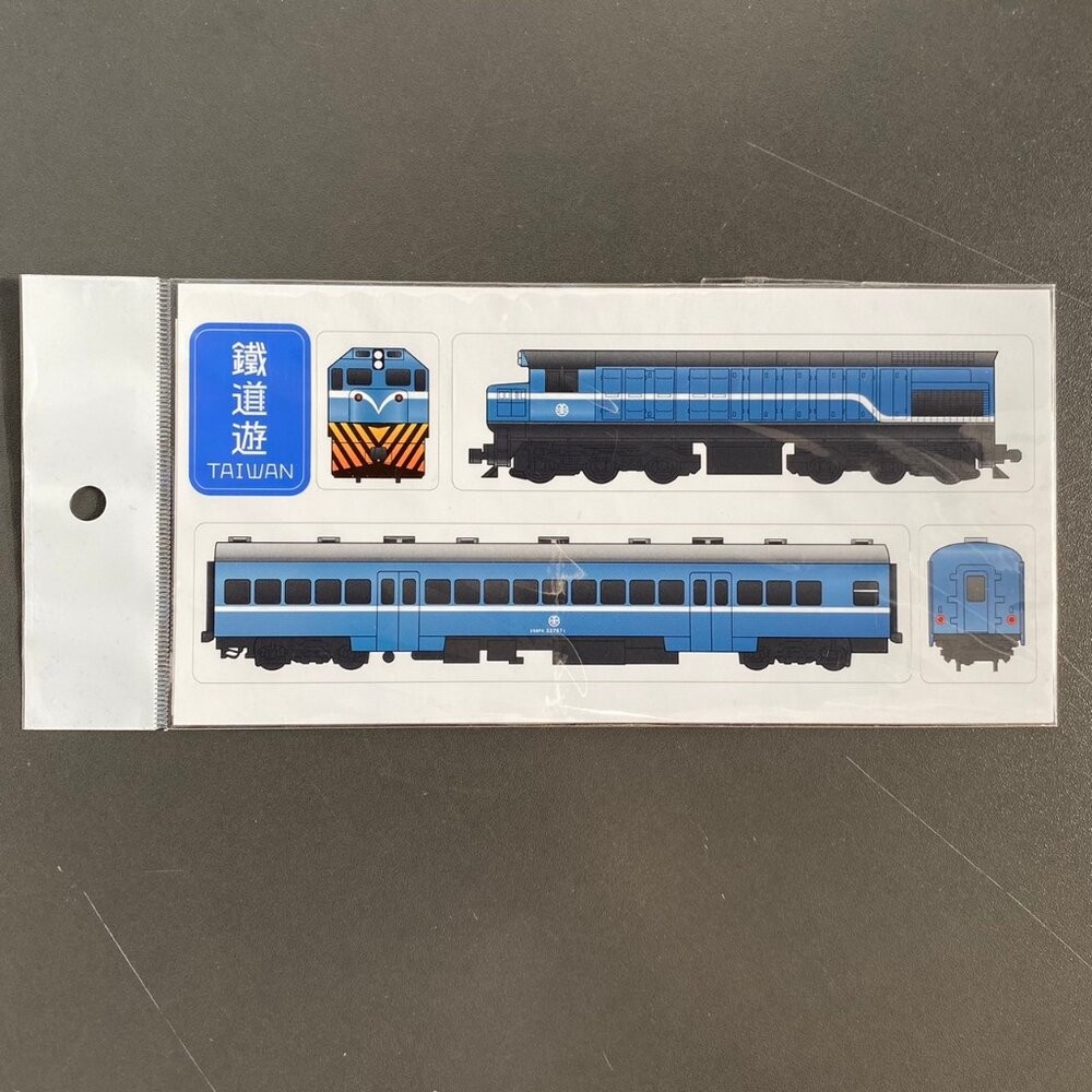 鐵道遊 EMU3000列車貼紙組 藍皮列車貼紙組 防水貼紙 台鐵火車貼紙 集創意 TR台灣鐵道-規格圖4
