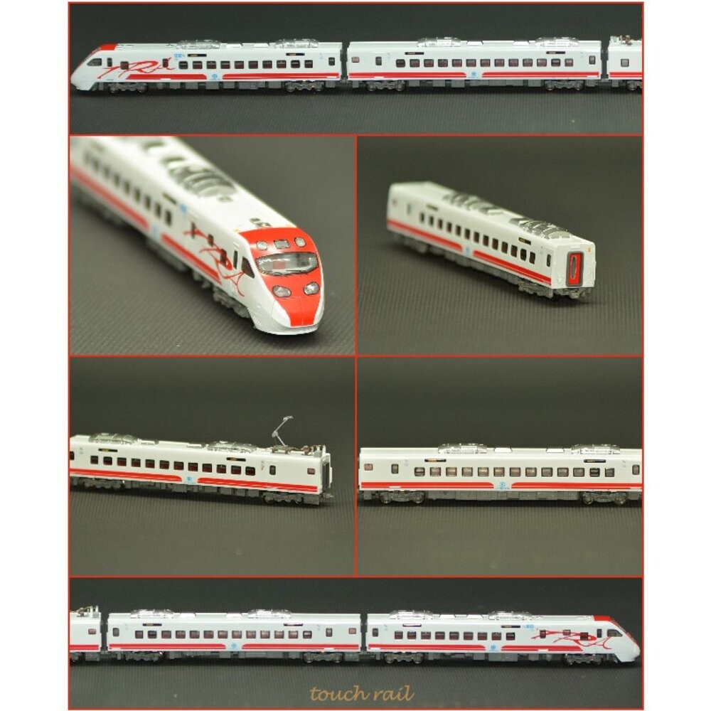 台鐵普悠瑪自強號列車 TEMU2000型 動力車輛組(8輛全編組) N軌 N規鐵道模型 鐵支路模型 VM3070-細節圖2