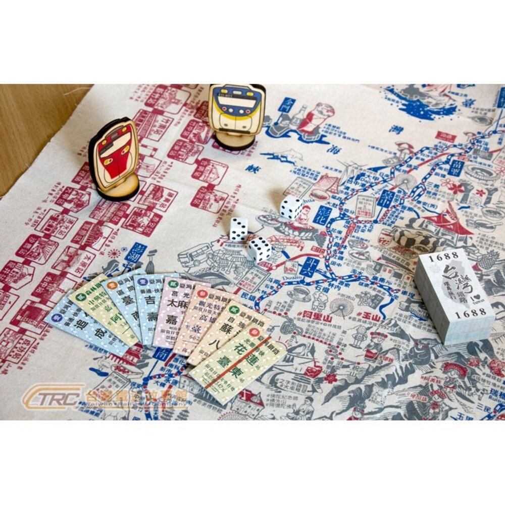 台灣鐵路環島旅行桌上遊戲組 台灣鐵道親子桌遊系列 大富翁 【手持火車票，來一趟台鐵車站環島之旅！】 TR台灣鐵道-細節圖5