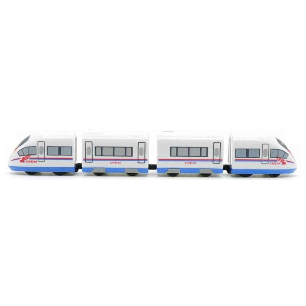 俄國高鐵Velaro列車 鐵支路4節迴力小列車 迴力車 火車玩具 壓克力盒裝 QV028T1 TR台灣鐵道-細節圖2