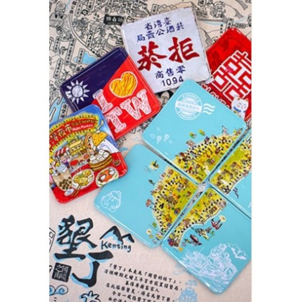 【少量現貨】台灣設計師獨家設計/台灣製造/兩用/批發/旅行紀念品/實用小物/火車/新款UV吸鐵杯墊冰箱貼-細節圖2