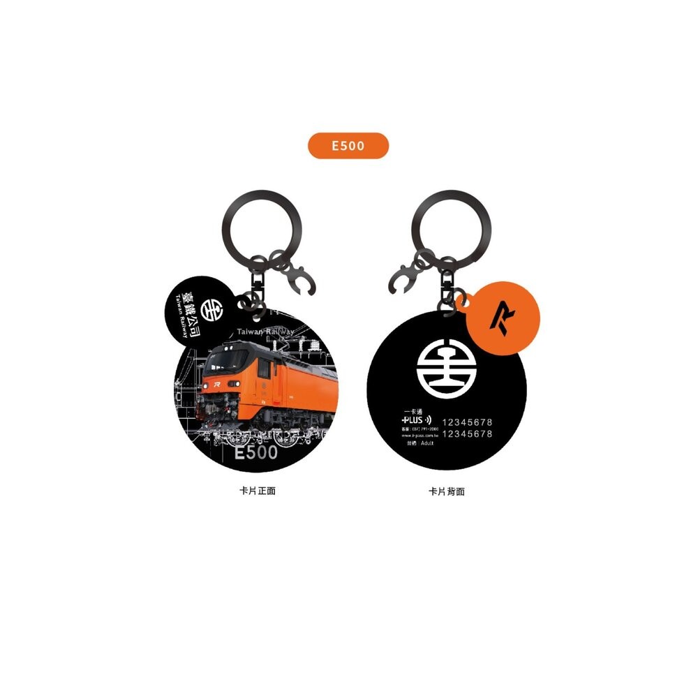 台鐵火車 造型一卡通 鑰匙圈 R200 E500 iPASS TR台灣鐵道-細節圖3