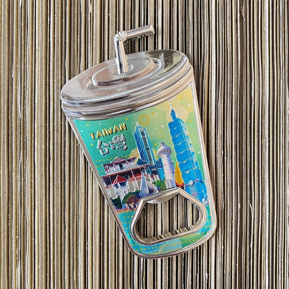 開瓶器冰箱貼 造型開瓶器 珍奶造型吸鐵 鋁箔開瓶器冰箱貼 紀念品 新格子 TR台灣鐵道-規格圖4