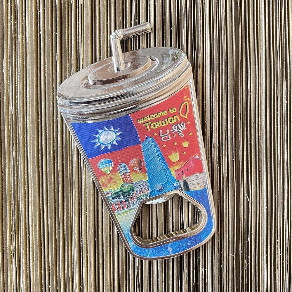 開瓶器冰箱貼 造型開瓶器 珍奶造型吸鐵 鋁箔開瓶器冰箱貼 紀念品 新格子 TR台灣鐵道-規格圖4