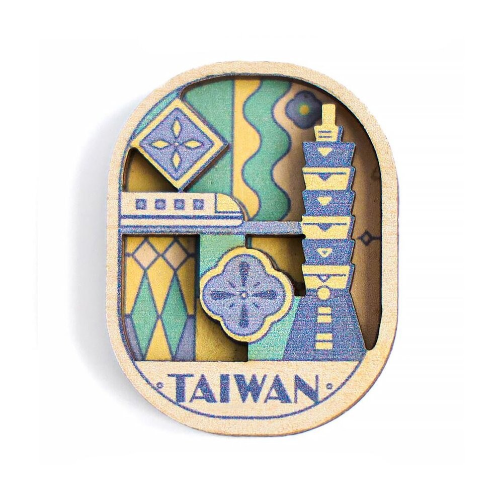 台灣印象 立體木質磁鐵 造型磁鐵 冰箱貼 台灣文創紀念品 國外送禮 印刻研究所 猴子設計 TR台灣鐵道-規格圖6