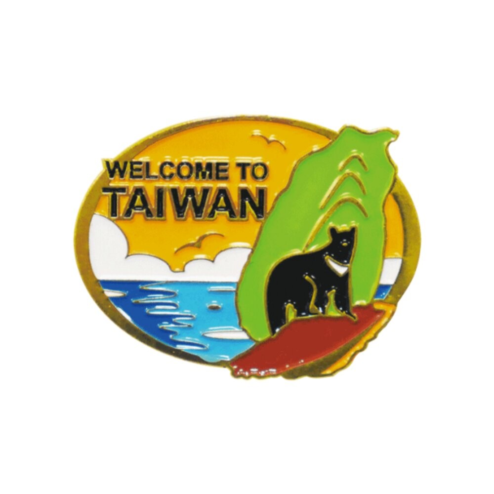 金屬胸章 別針 徽章 珍珠奶茶 台灣景點 紀念品 新格子 TR台灣鐵道-規格圖6