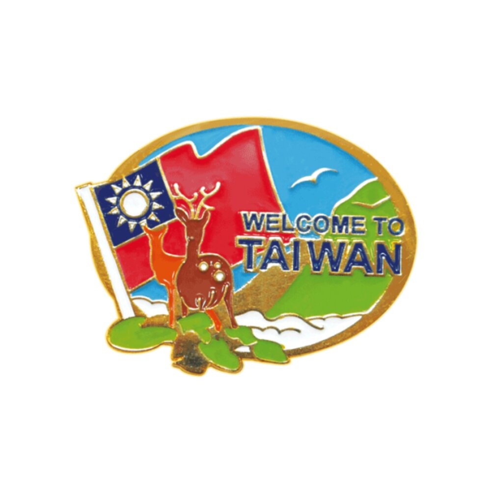 金屬胸章 別針 徽章 珍珠奶茶 台灣景點 紀念品 新格子 TR台灣鐵道-規格圖6