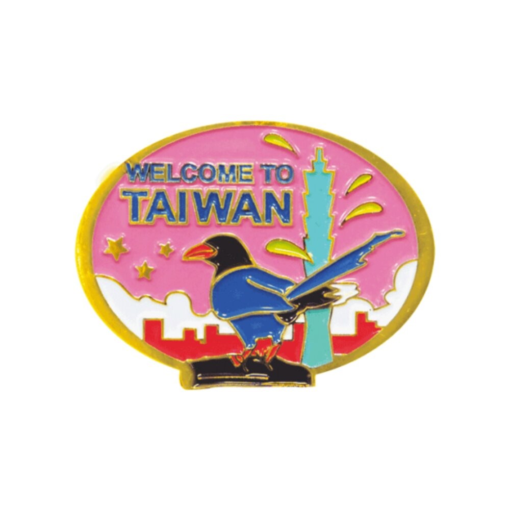金屬胸章 別針 徽章 珍珠奶茶 台灣景點 紀念品 新格子 TR台灣鐵道-規格圖6
