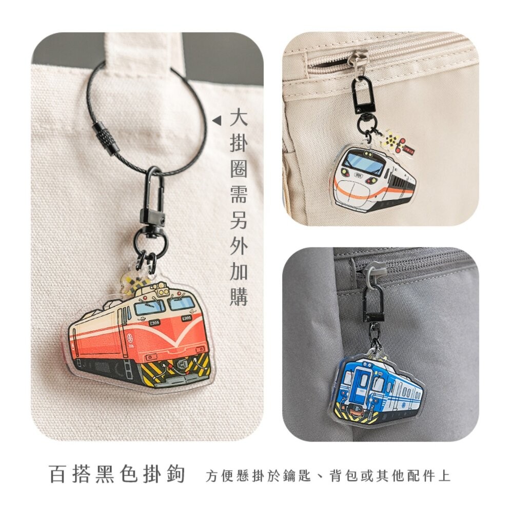 台鐵火車造型壓克力鑰匙圈 台灣火車鑰匙圈 吊飾 台鐵紀念品 臺鐵正版授權 TR台灣鐵道-細節圖4