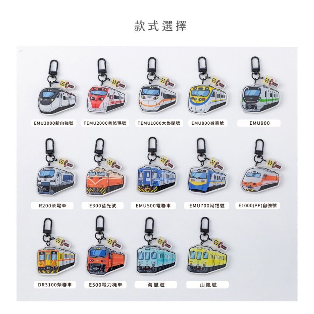台鐵火車造型壓克力鑰匙圈 台灣火車鑰匙圈 吊飾 台鐵紀念品 臺鐵正版授權 TR台灣鐵道-細節圖5