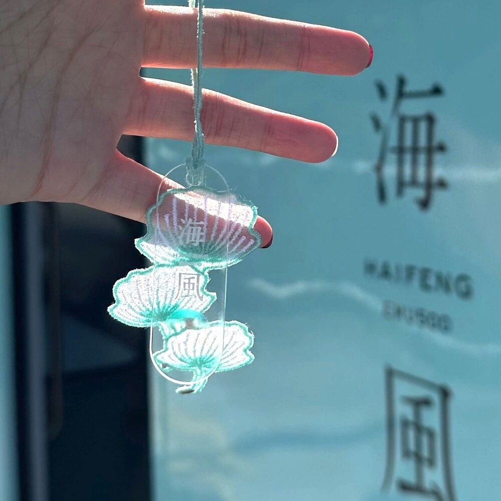 台鐵海風號 山嵐號 透明壓克力刺繡吊飾組 官方授權銷售商店 TR台灣鐵道-細節圖2
