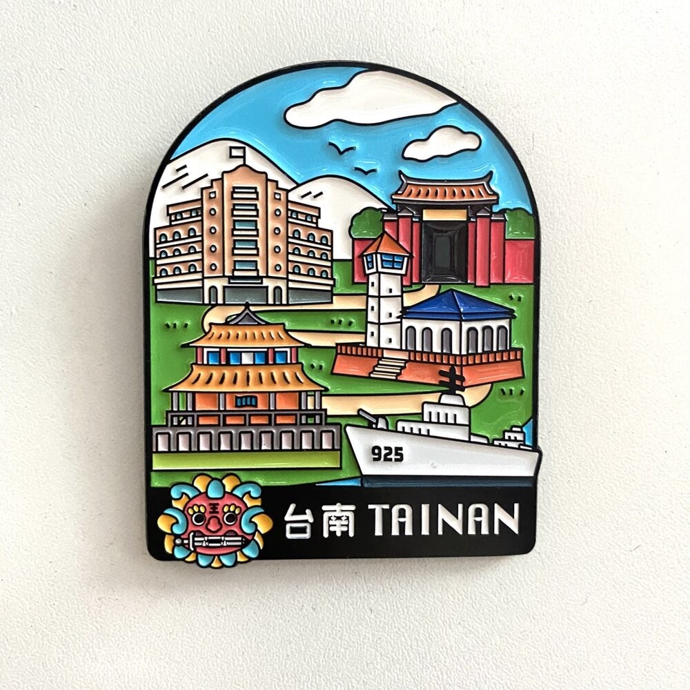 烤漆金屬磁鐵 造型磁鐵 金屬冰箱貼 亮面烤漆吸鐵 台灣紀念品 新格子 TR台灣鐵道-規格圖4