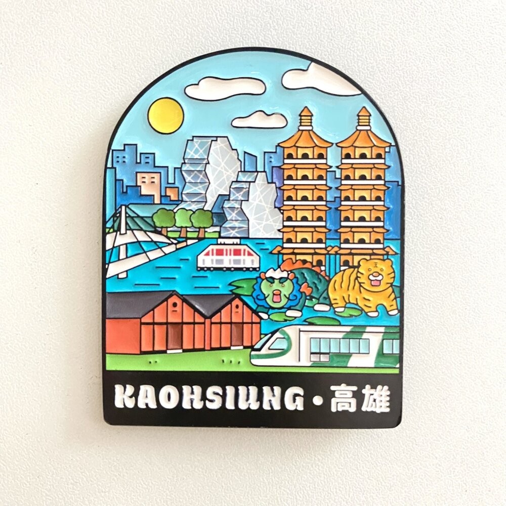 烤漆金屬磁鐵 造型磁鐵 金屬冰箱貼 亮面烤漆吸鐵 台灣紀念品 新格子 TR台灣鐵道-規格圖4