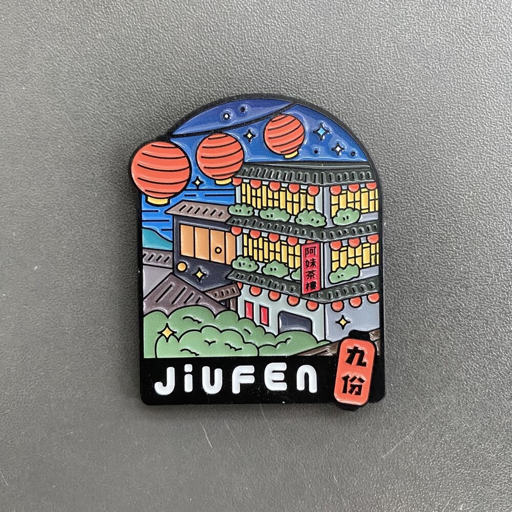烤漆金屬磁鐵 造型磁鐵 金屬冰箱貼 亮面烤漆吸鐵 台灣紀念品 新格子 TR台灣鐵道-規格圖4