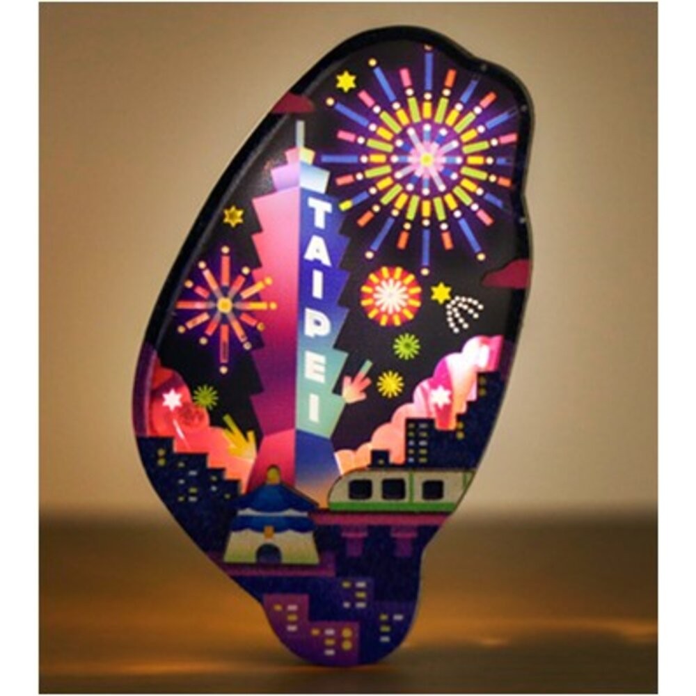 台灣小磁燈 磁鐵小夜燈 造型磁鐵 台灣景點 復古台灣 紀念品 猴子設計 TR台灣鐵道-規格圖4