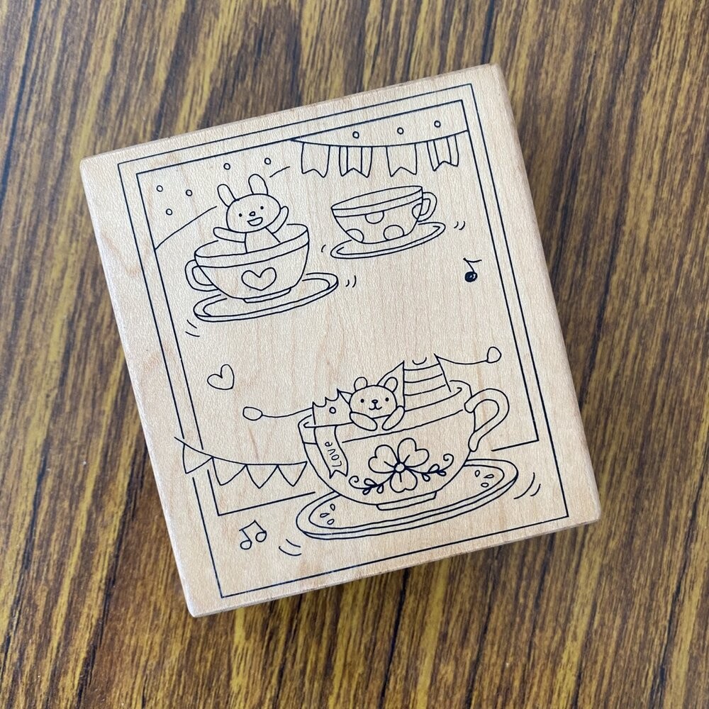 Micia 美日手藝館 美日印章 楓木印章 散裝印章 圖像插圖花 門市福利品出清 橡皮保證未蓋印過 TR台灣鐵道-規格圖1