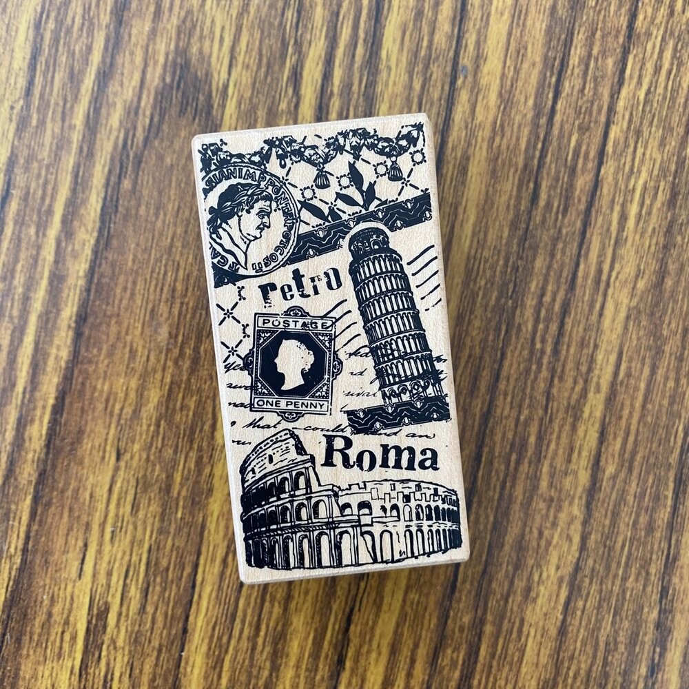 Micia 美日手藝館 美日印章 楓木印章 散裝印章 圖像插圖花 門市福利品出清 橡皮保證未蓋印過 TR台灣鐵道-規格圖1
