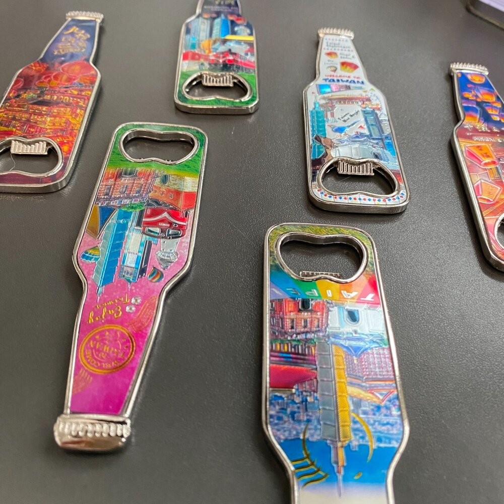 造型鋁箔開瓶器冰箱貼 造型開瓶器 磁吸冰箱貼 台灣景點 台灣紀念品 新格子 TR台灣鐵道-細節圖4
