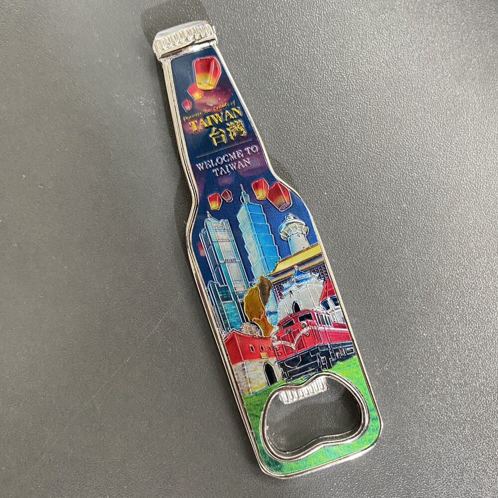 造型鋁箔開瓶器冰箱貼 造型開瓶器 磁吸冰箱貼 台灣景點 台灣紀念品 新格子 TR台灣鐵道-規格圖5