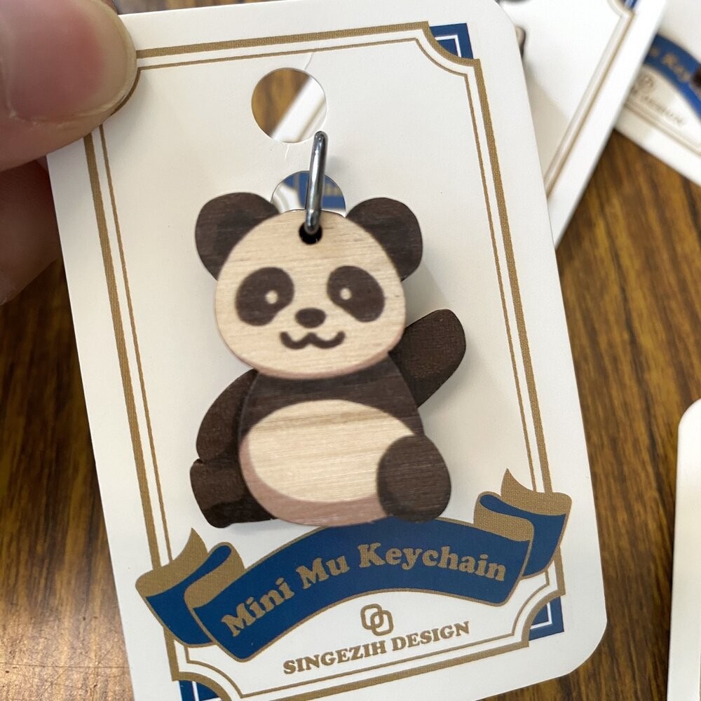迷你木鑰匙圈 立體木質鑰匙圈 迷你鑰匙扣 迷你動物吊飾 新格子 TR台灣鐵道-規格圖3
