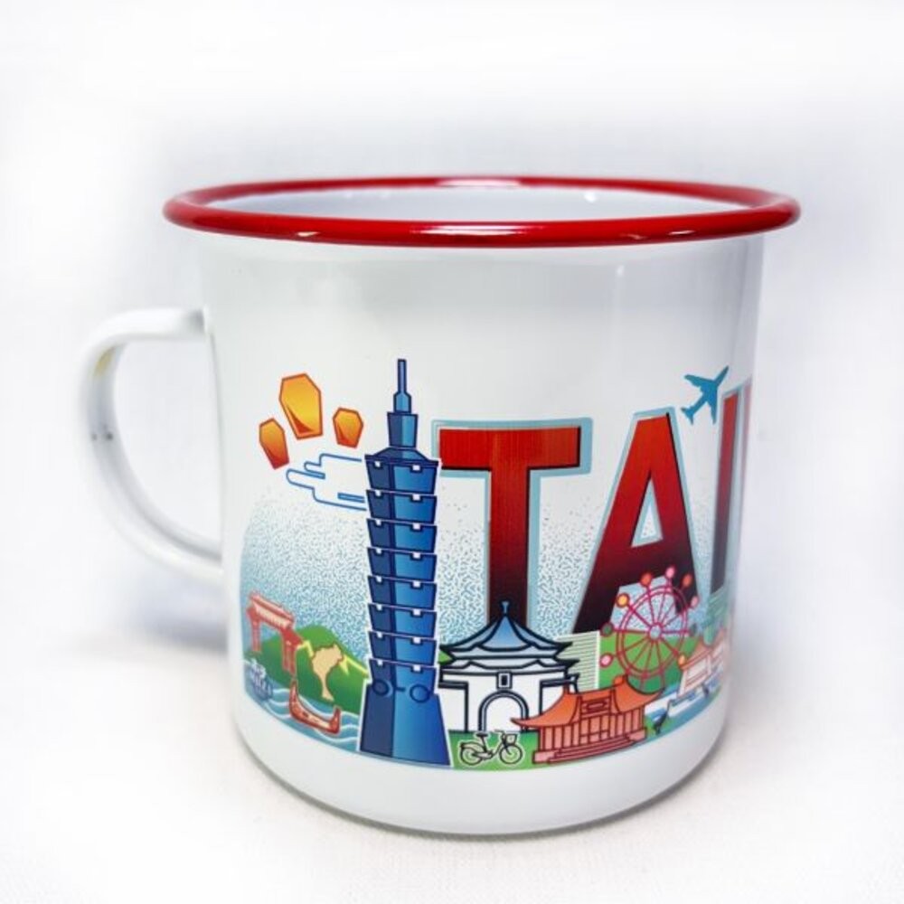 台味琺瑯杯 350ml 500ml 750ml 水杯 啤酒杯 露營杯 飲料杯 台灣製 木子創意 TR台灣鐵道-規格圖6