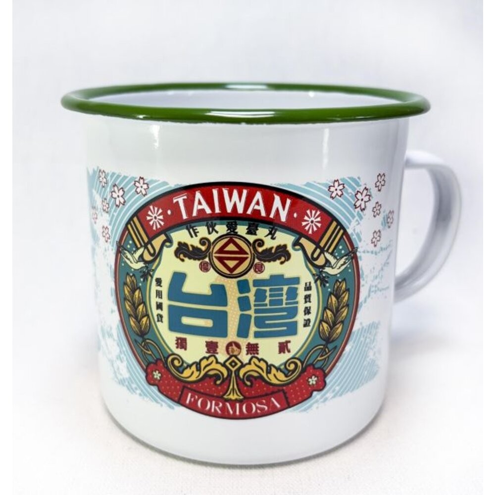 台味琺瑯杯 350ml 500ml 750ml 水杯 啤酒杯 露營杯 飲料杯 台灣製 木子創意 TR台灣鐵道-規格圖6