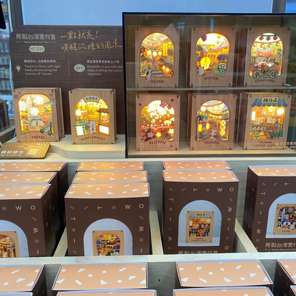 亮點台灣置物盒 DIY組裝 觸碰發光 迷你筆筒 桌面擺飾 遊木時光 TR台灣鐵道-細節圖9