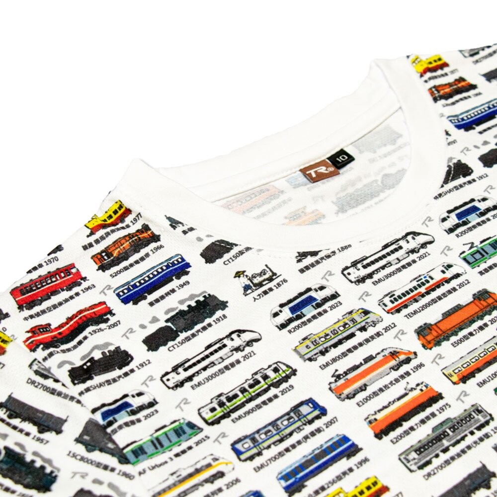 台鐵火車T恤 台灣火車圖鑑 T-Shirt 童裝 親子裝 速乾排汗輕量衣 MIT台灣製造 TR台灣鐵道-細節圖3