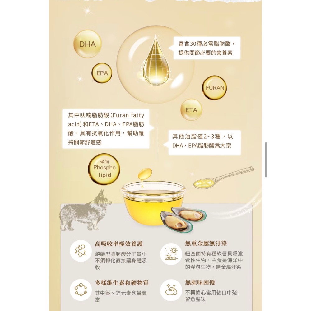 Hyperr超躍 狗貓紐西蘭綠唇貝油(超臨界CO2萃取技術｜關節照護)-細節圖2