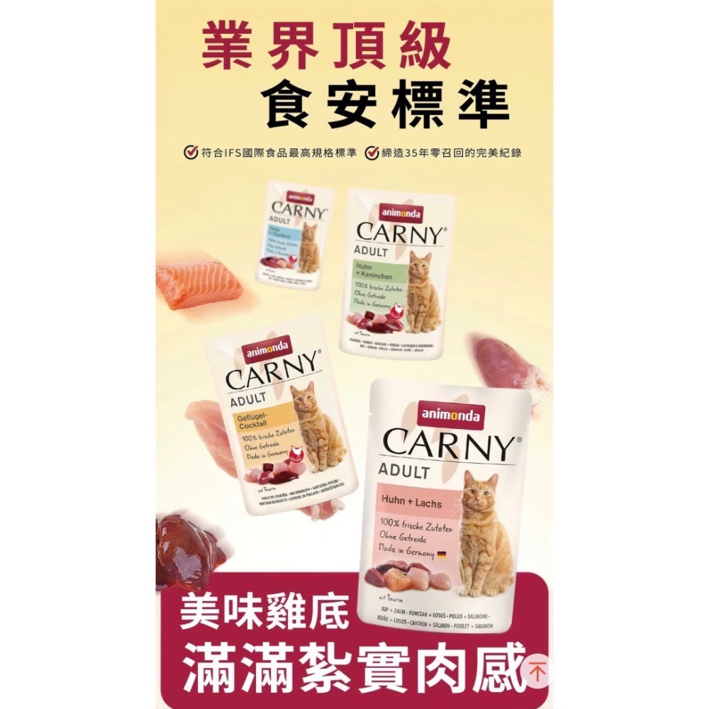 《健康貓》【Animonda愛諾德】Carny卡昵 主食貓餐包 85g-細節圖2
