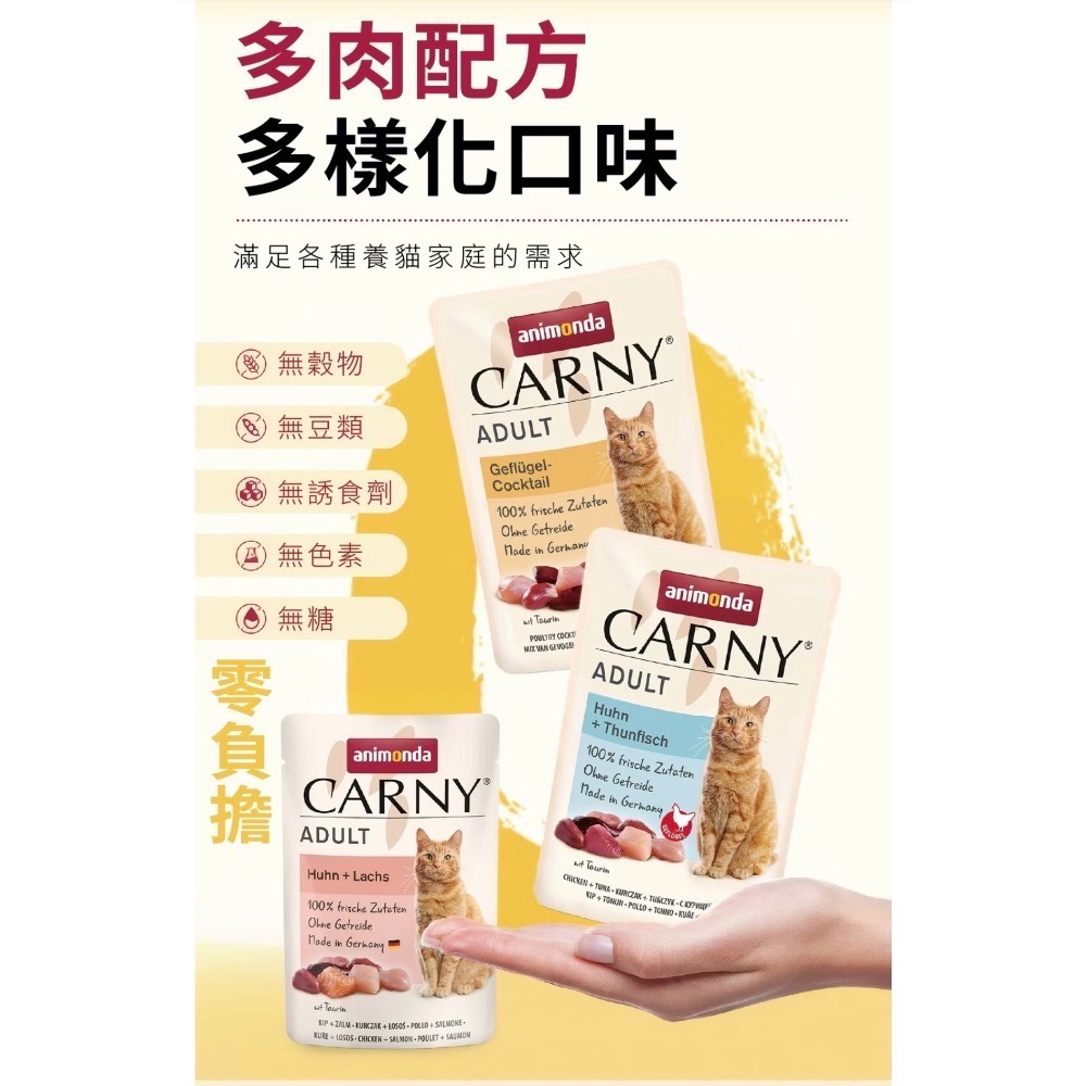 《健康貓》【Animonda愛諾德】Carny卡昵 主食貓餐包 85g-細節圖3