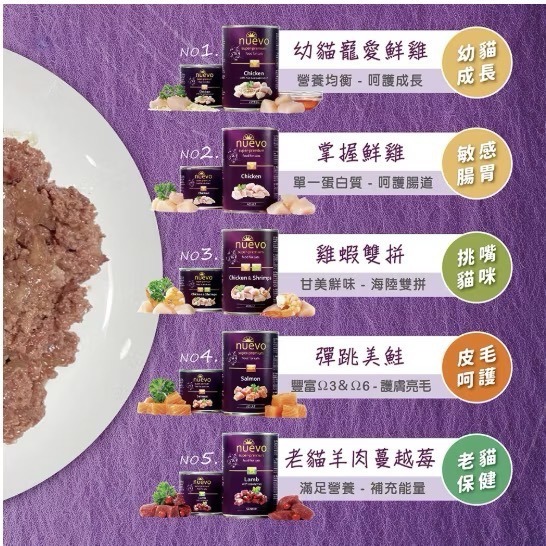 《健康貓》24罐組/【nuevo 新歡】醇情主食貓罐｜200g｜德國主食罐｜高鮮肉｜貓咪主食罐｜成貓·幼貓·老貓適用-細節圖4