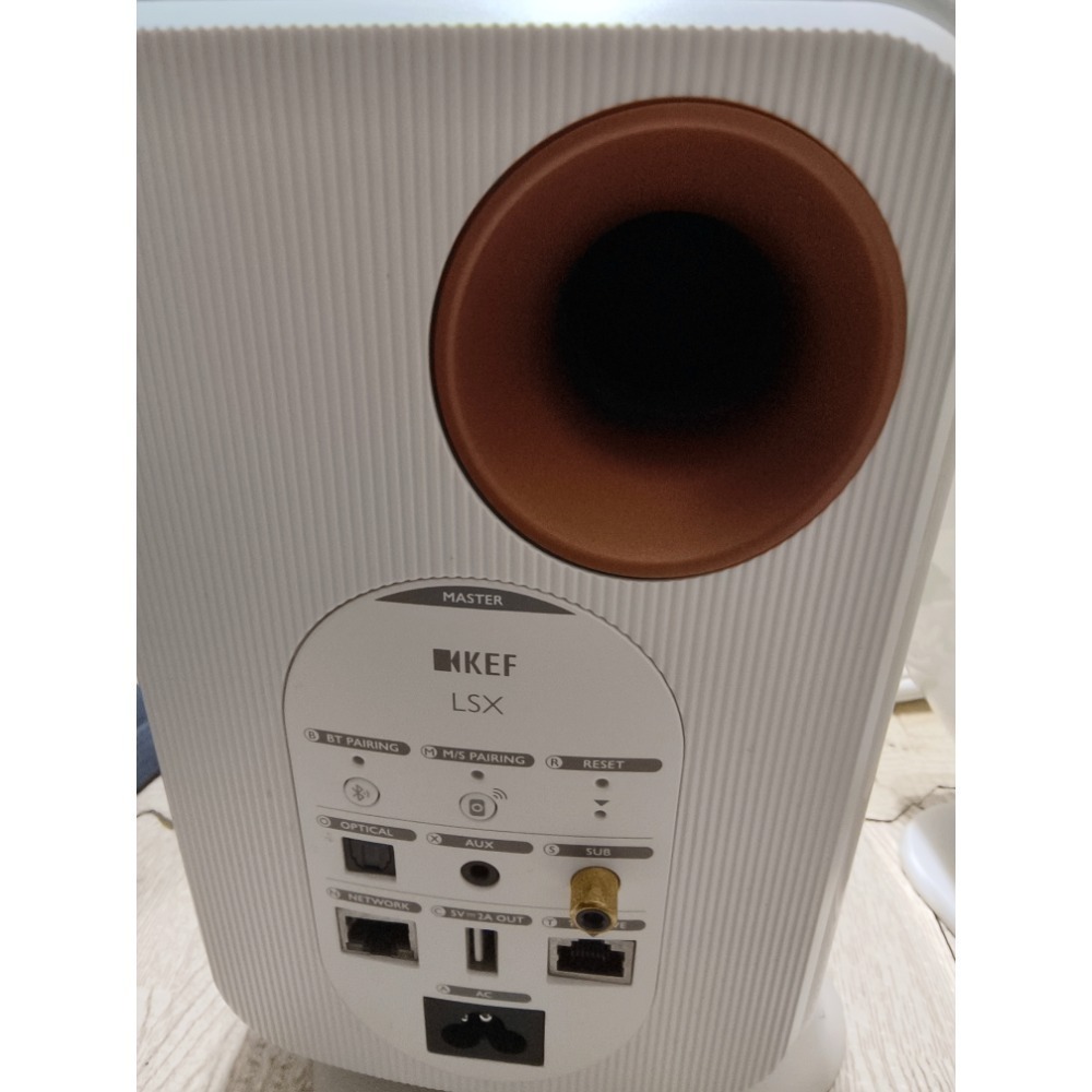 英國KEF LSX 一代 無線藍芽 / Wi-Fi 主動式喇叭（白色）-細節圖7