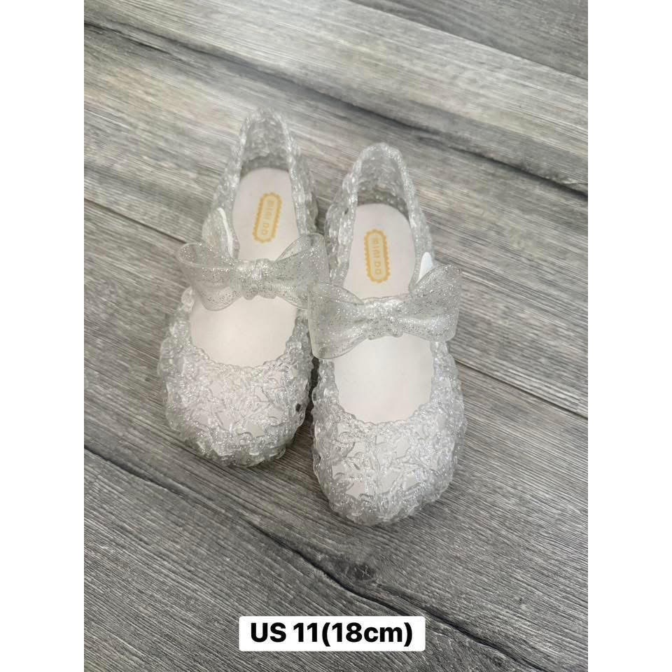 鳥巢鞋/mini melissa玫瑰金（全新）鞋碼US11 +二手Mini DD精緻銀色縷空 鳥巢鞋鞋碼US11-細節圖2