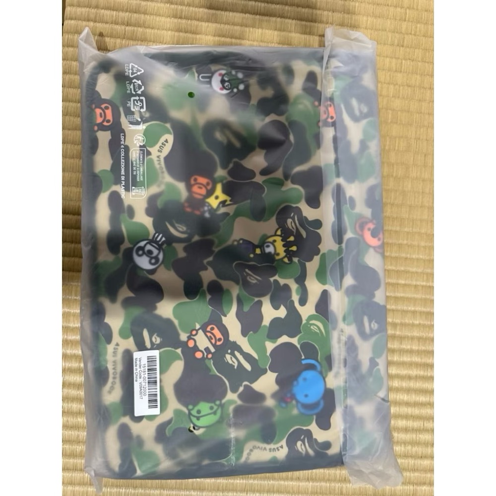 Asus vivobook A bathing ape bape 電腦包 稀有 限量 美品 便宜出售 迷彩黑［全新］-細節圖4